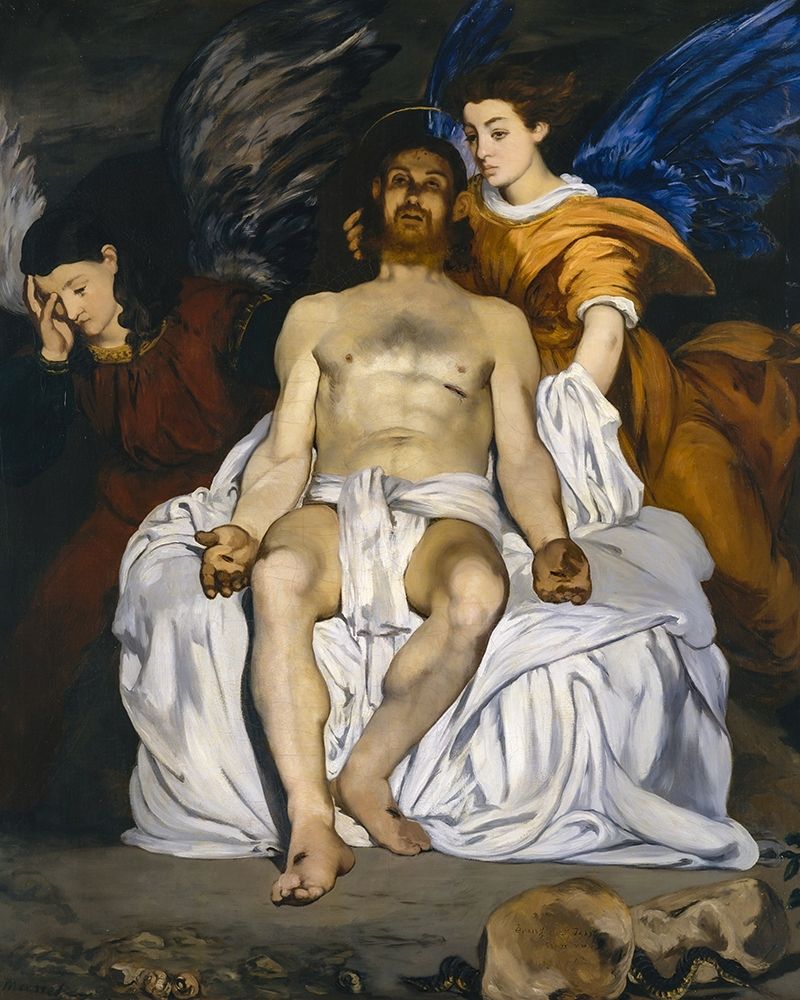 The Dead Christ with Angels art print by Edouard Manet for $57.95 CAD