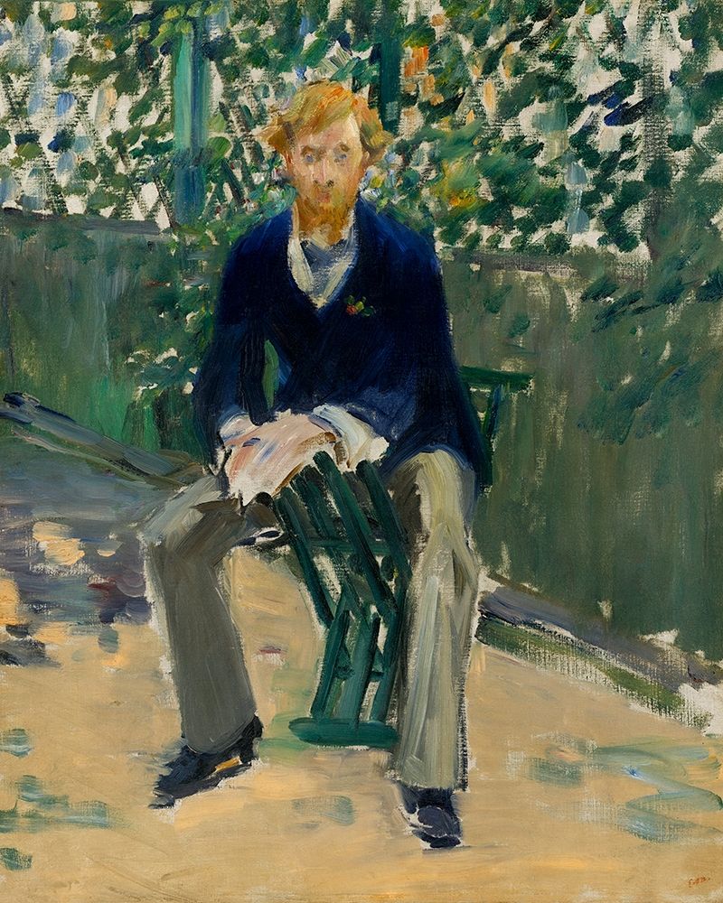 George Moore in the Artists Garden art print by Edouard Manet for $57.95 CAD