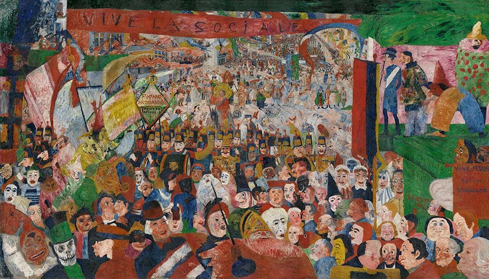 Christs Entry into Brussels in 1889 art print by James Ensor for $57.95 CAD