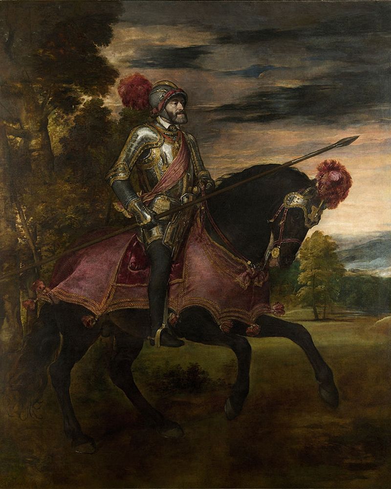 Equestrian Portrait of Charles V art print by Titian for $57.95 CAD
