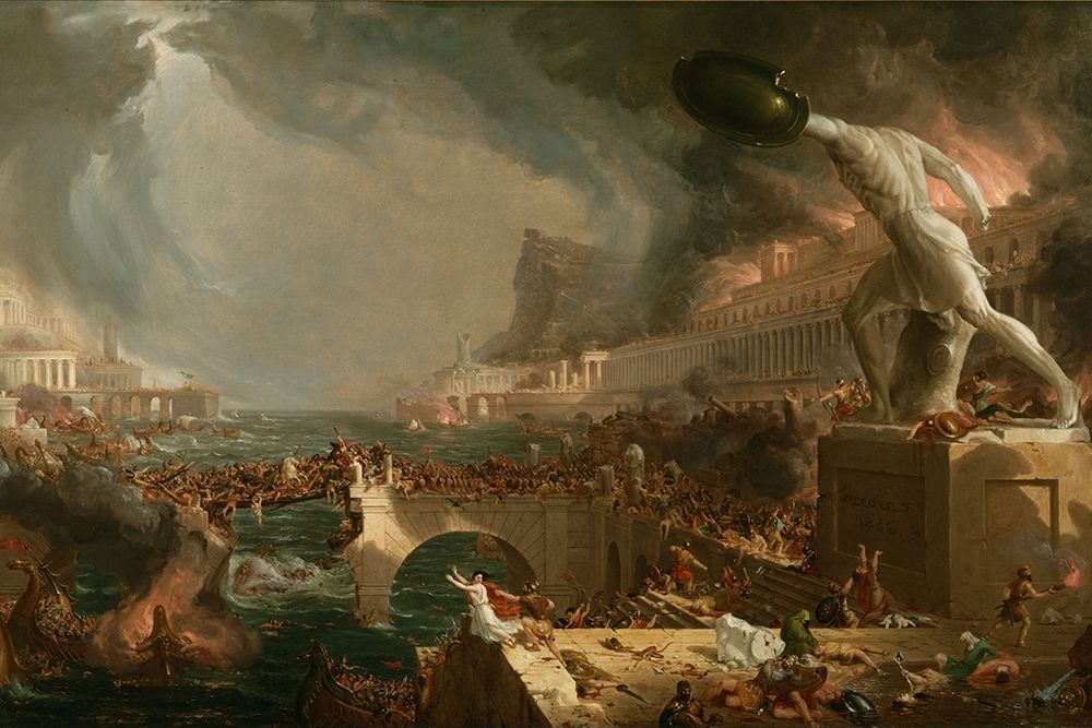 The Course of Empire Destruction art print by Thomas Cole for $57.95 CAD