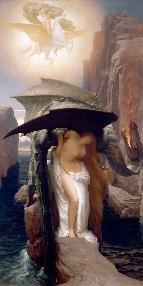 Perseus and Andromeda art print by Frederic Leighton for $57.95 CAD