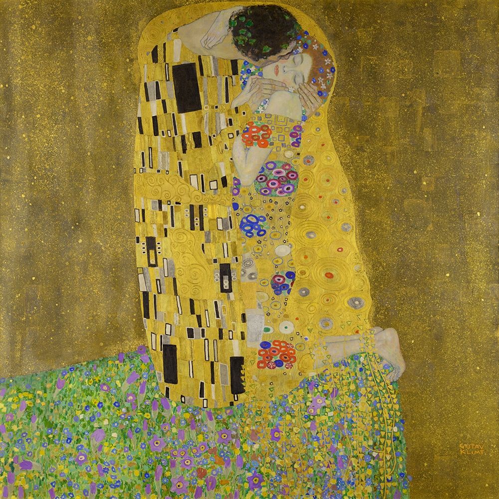 The Kiss art print by Gustav Klimt for $57.95 CAD