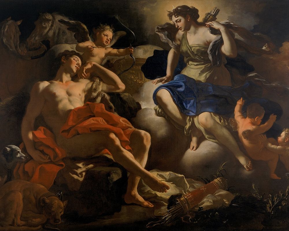Diana and Endymion art print by Francesco Solimena for $57.95 CAD