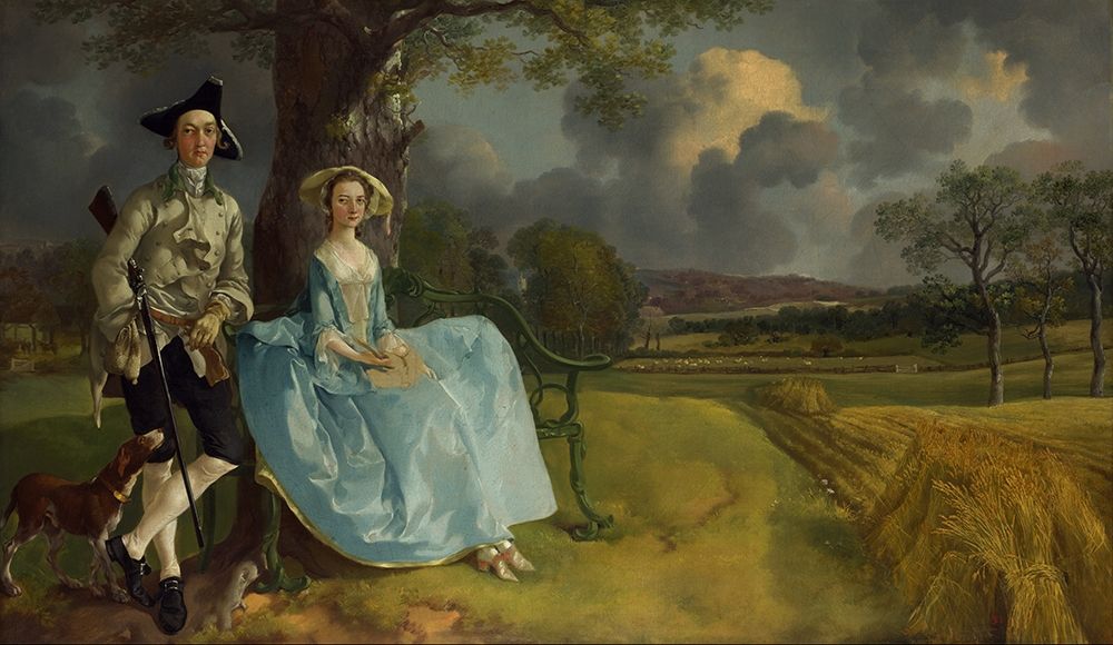 Mr and Mrs Andrews art print by Thomas Gainsborough for $57.95 CAD