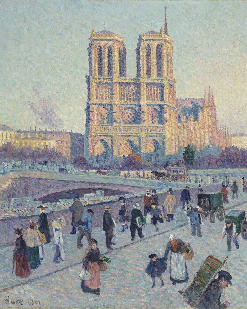 The Quai Saint-Michel and Notre-Dame art print by Maximilien Luce for $57.95 CAD