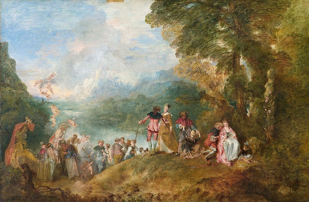 The Embarkation for Cythera art print by Jean-Antoine Watteau for $57.95 CAD