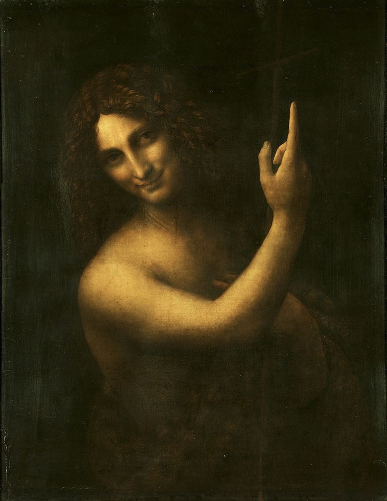 Saint John the Baptist art print by Leonardo da Vinci for $57.95 CAD