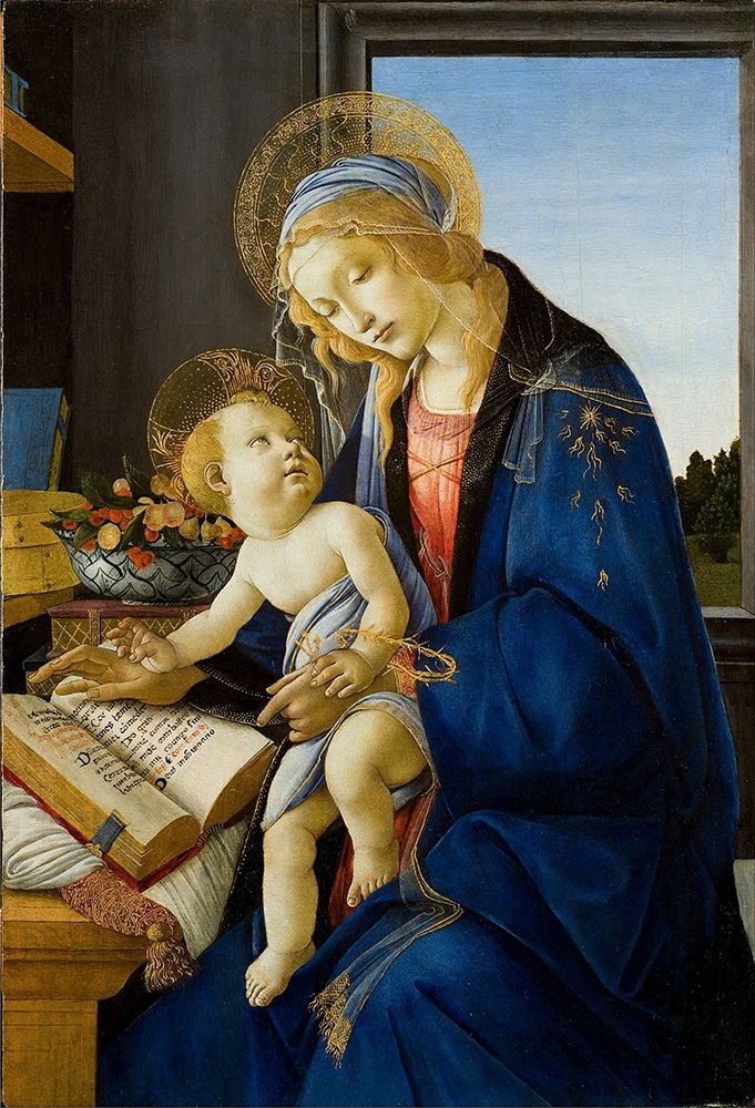 Madonna of the Book art print by Sandro Botticelli for $57.95 CAD