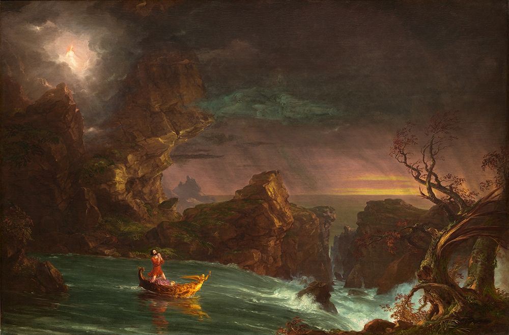 The Voyage of Life Manhood art print by Thomas Cole for $57.95 CAD