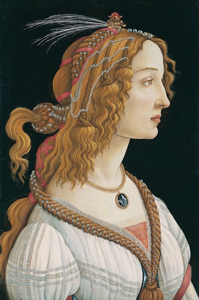 Portrait of a Young Woman art print by Sandro Botticelli for $57.95 CAD