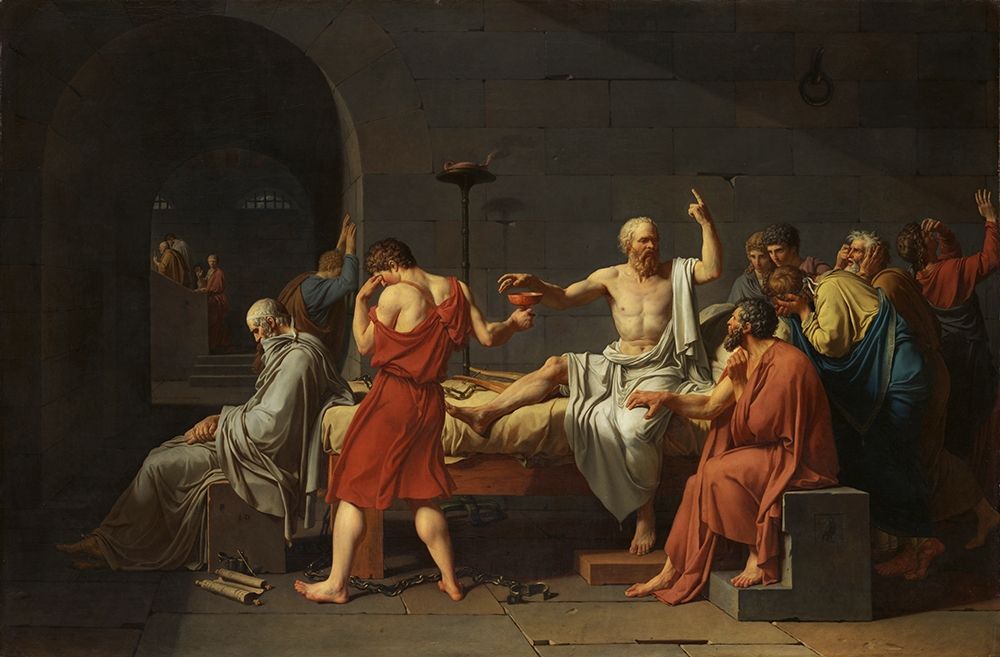 The Death of Socrates art print by Jacques-Louis David for $57.95 CAD