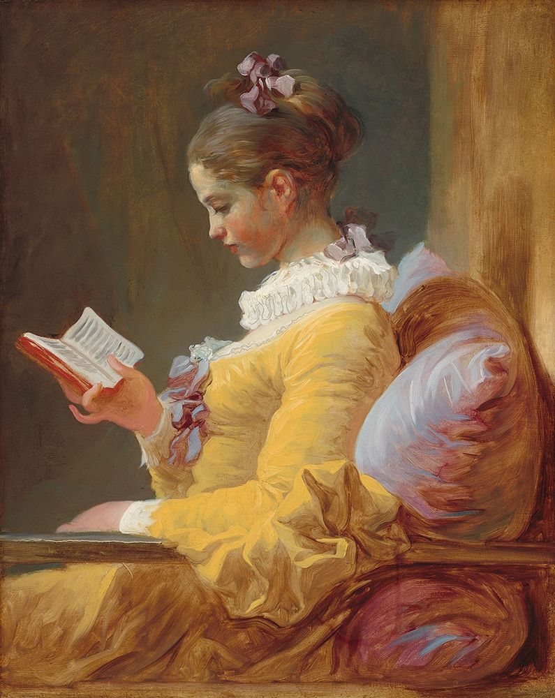 A Young Girl Reading art print by Jean-Honore Fragonard for $57.95 CAD