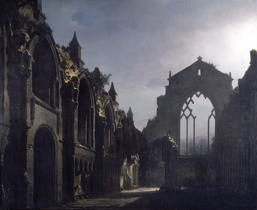 The Ruins of Holyrood Chapel art print by Louis Daguerre for $57.95 CAD