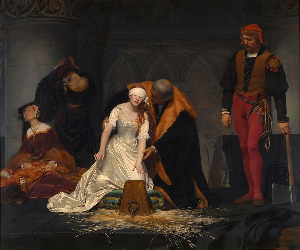 The Execution of Lady Jane Grey art print by Paul Delaroche for $57.95 CAD