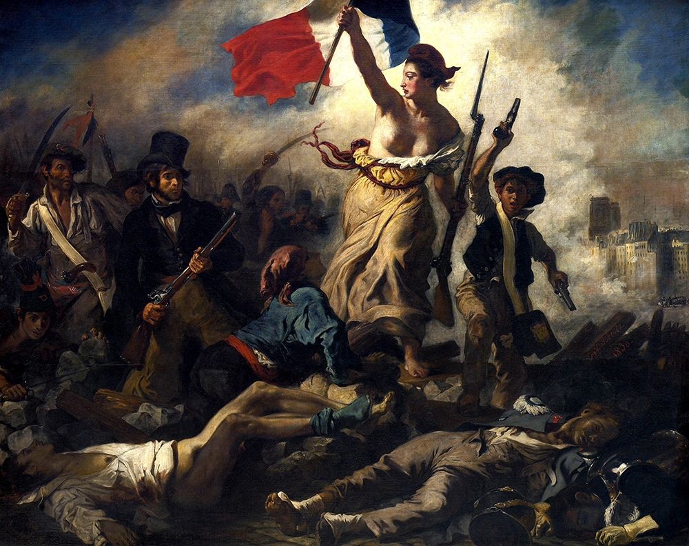 Liberty Leading the People art print by Eugene Delacroix for $57.95 CAD