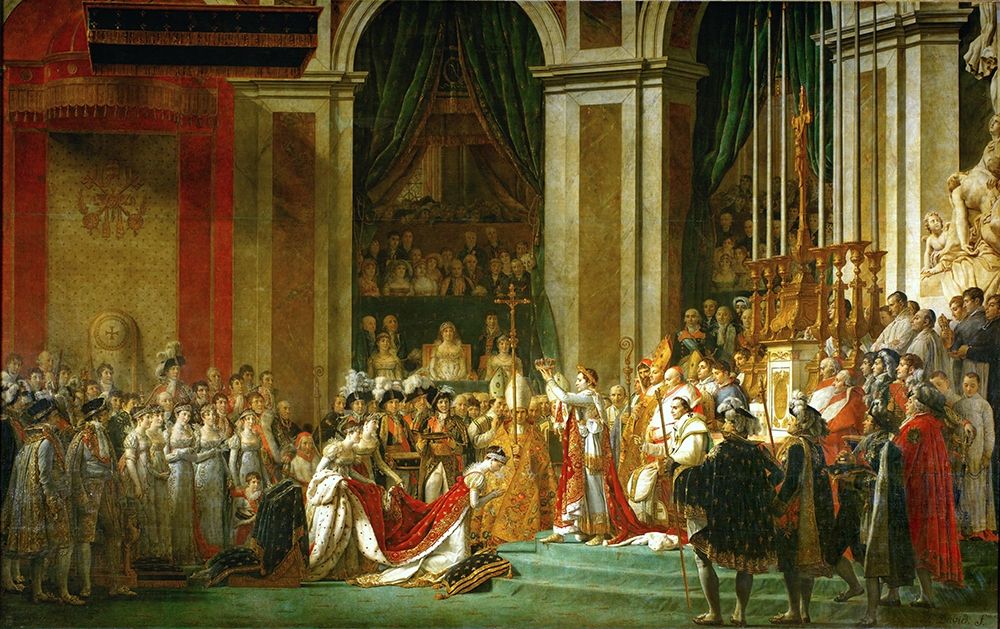 The Coronation of Napoleon art print by Jacques-Louis David for $57.95 CAD
