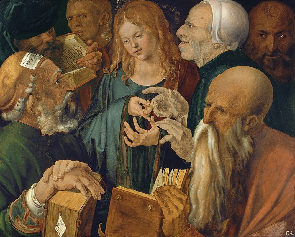 Jesus among the Doctors art print by Albrecht Durer for $57.95 CAD