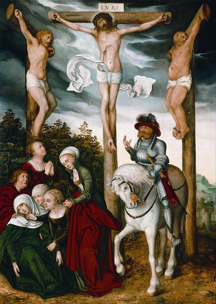 Crucifixion of Christ art print by Lucas Cranach for $57.95 CAD