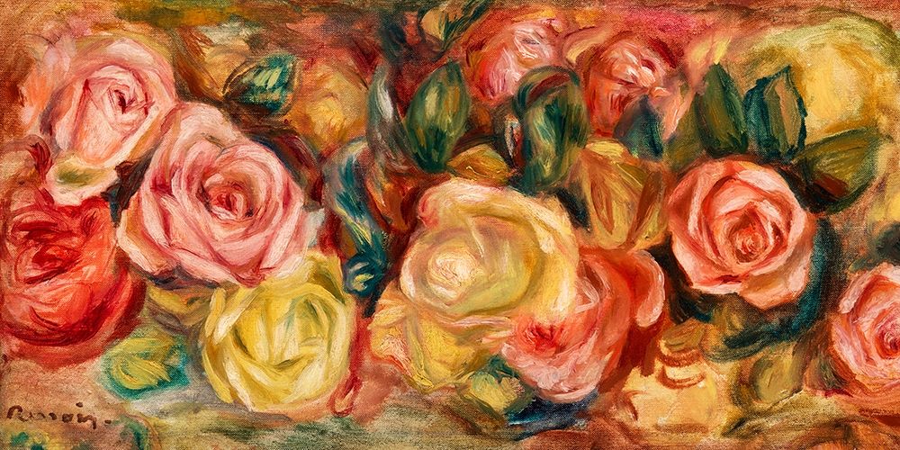 Roses 1912 art print by Pierre-Auguste Renoir for $57.95 CAD