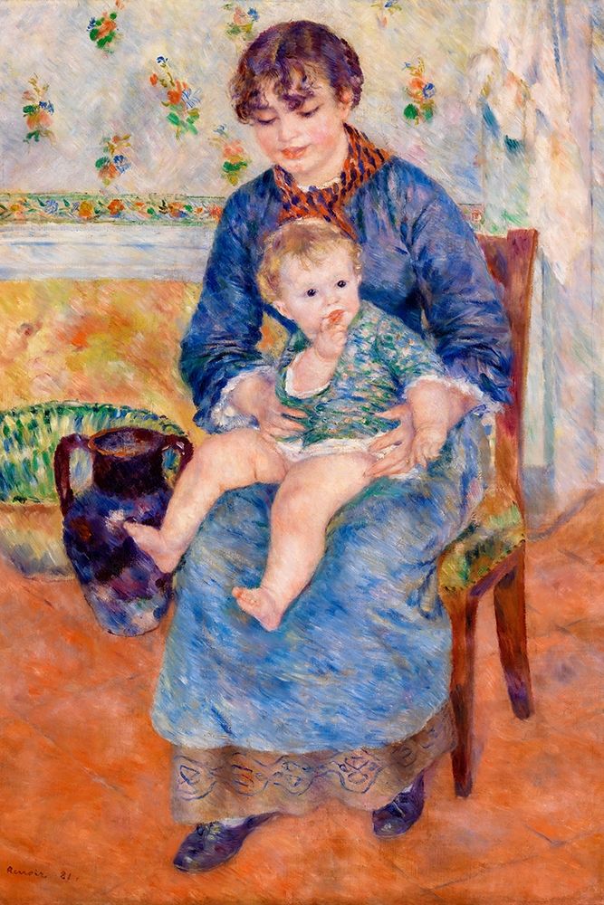 Young Mother 1881 art print by Pierre-Auguste Renoir for $57.95 CAD