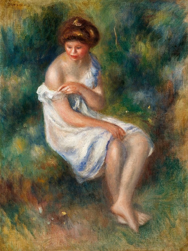 The Bather 1900 art print by Pierre-Auguste Renoir for $57.95 CAD