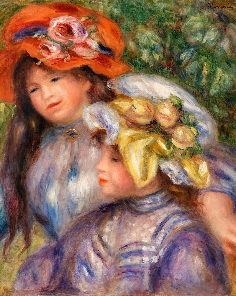 Two Girls 1910 art print by Pierre-Auguste Renoir for $57.95 CAD
