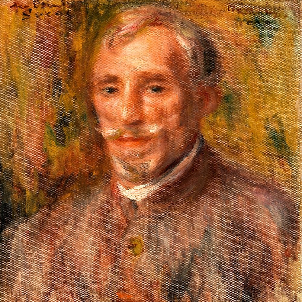 Portrait of Felix Hippolyte Lucas 1918 art print by Pierre-Auguste Renoir for $57.95 CAD