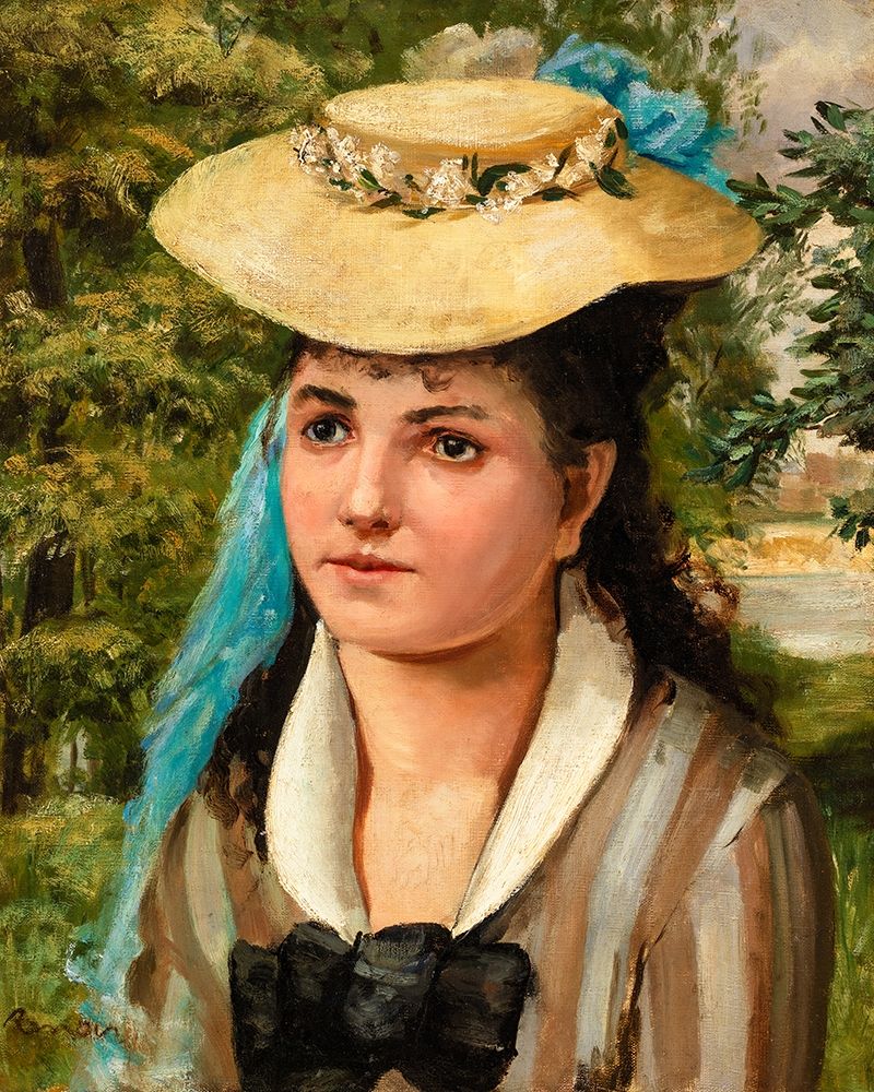 Lise in a Straw Hat 1866 art print by Pierre-Auguste Renoir for $57.95 CAD