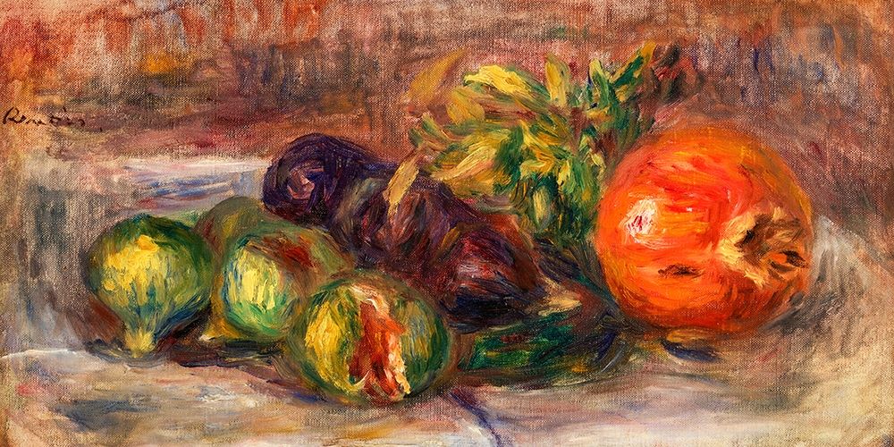 Pomegranate and Figs 1917 art print by Pierre-Auguste Renoir for $57.95 CAD