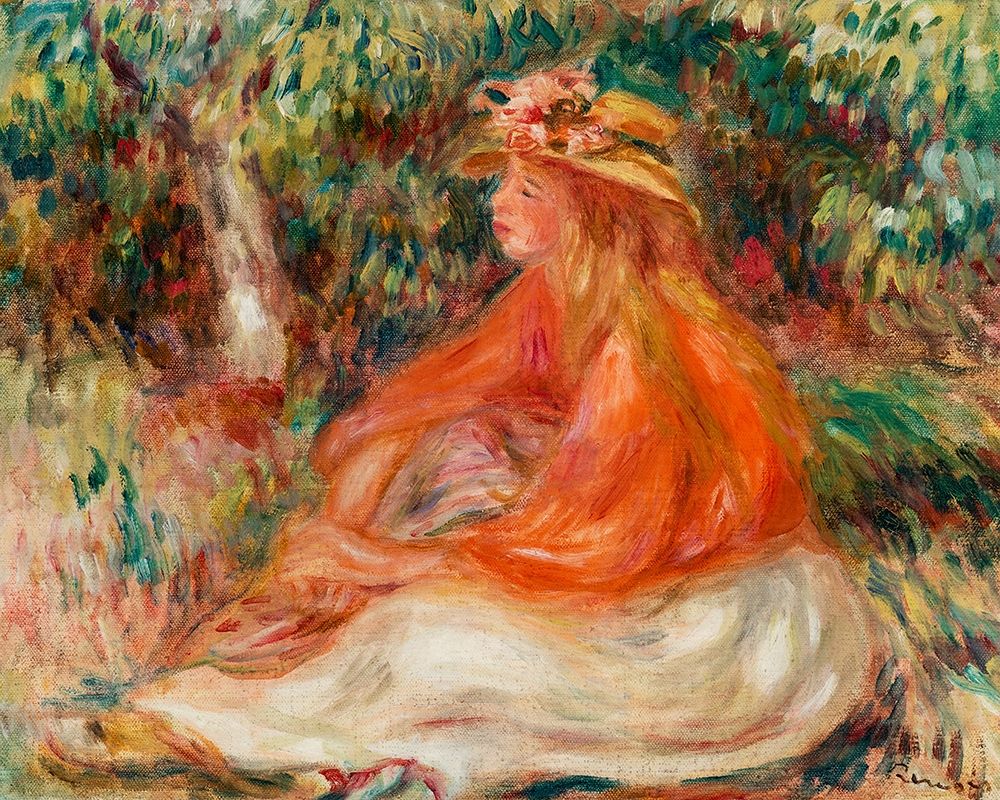 Seated Woman 1910 art print by Pierre-Auguste Renoir for $57.95 CAD
