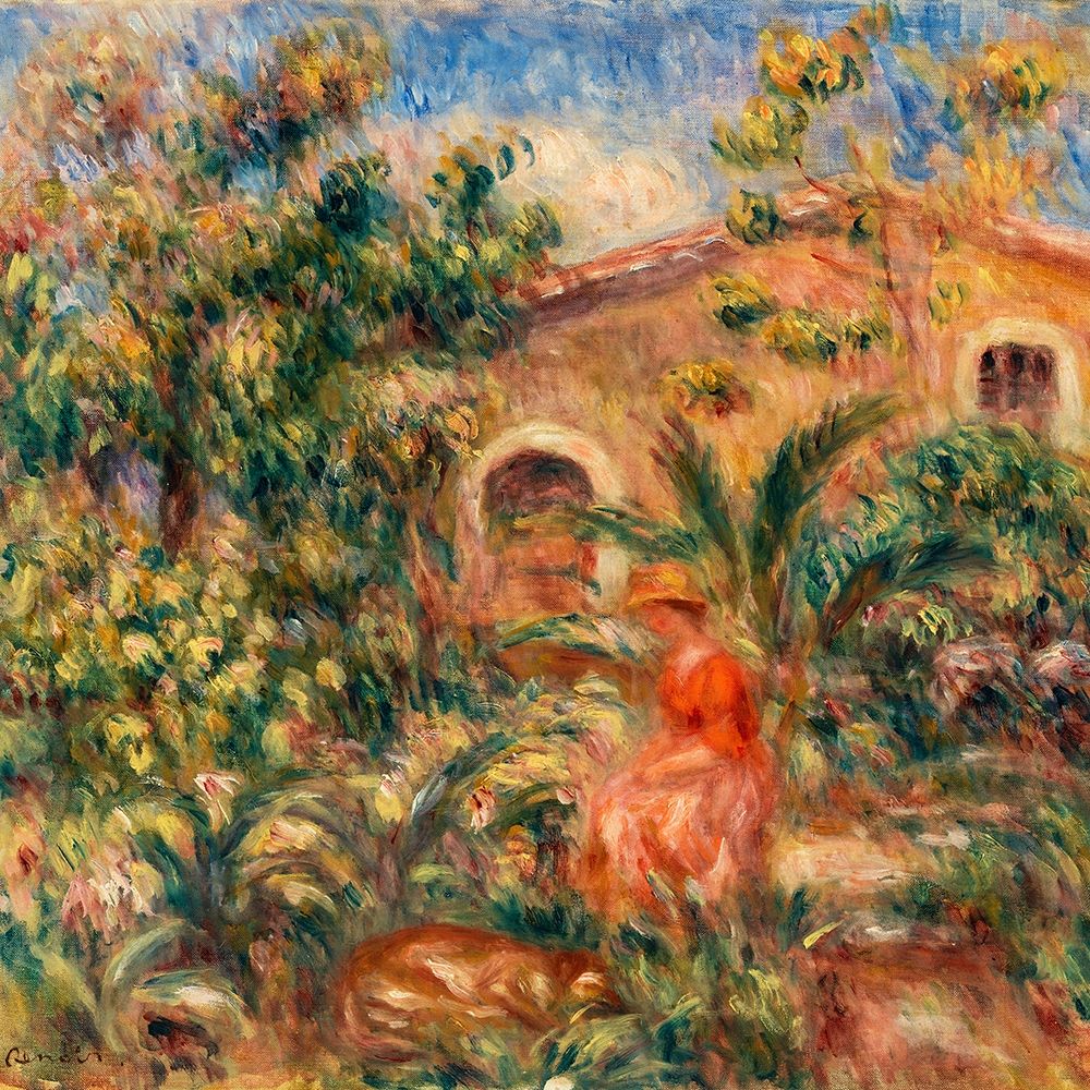 Farmhouse 1917 art print by Pierre-Auguste Renoir for $57.95 CAD