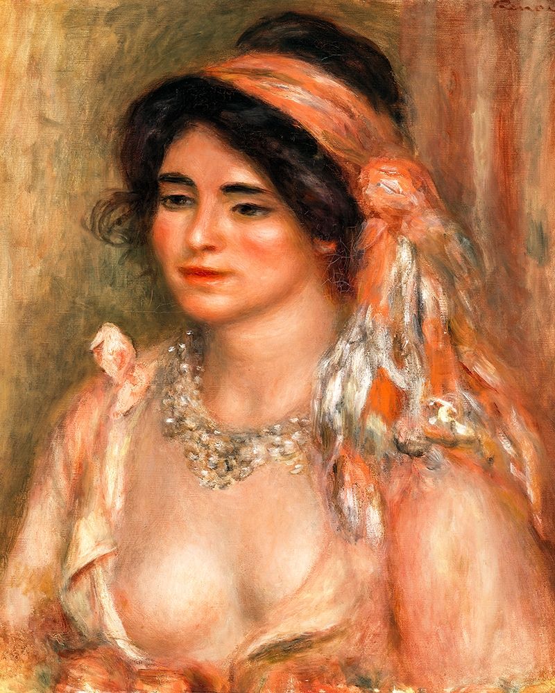 Woman with Black Hair 1911 art print by Pierre-Auguste Renoir for $57.95 CAD