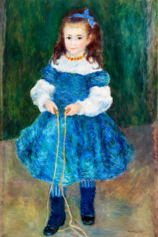 Girl with a Jump Rope 1876 art print by Pierre-Auguste Renoir for $57.95 CAD