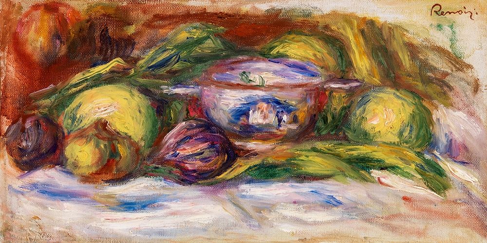 Bowl, Figs, and Apples 1916 art print by Pierre-Auguste Renoir for $57.95 CAD