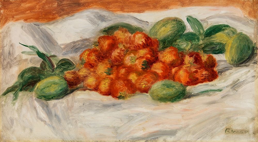 Strawberries and Almonds 1897 art print by Pierre-Auguste Renoir for $57.95 CAD