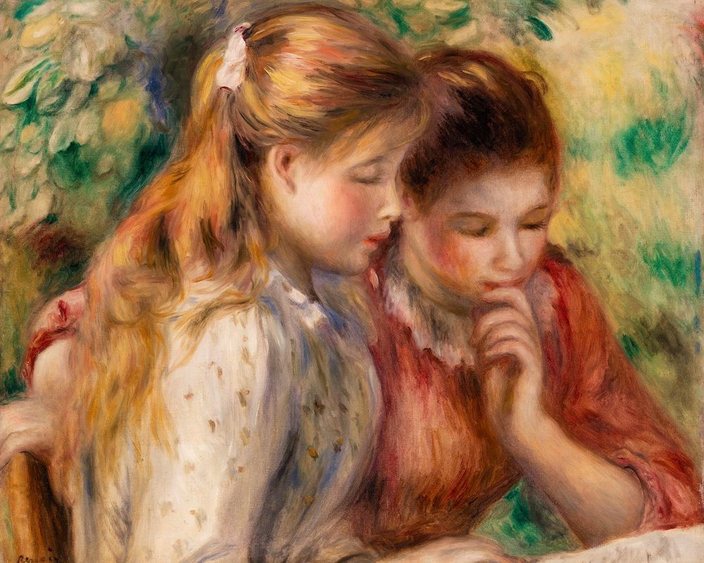Reading 1891 art print by Pierre-Auguste Renoir for $57.95 CAD