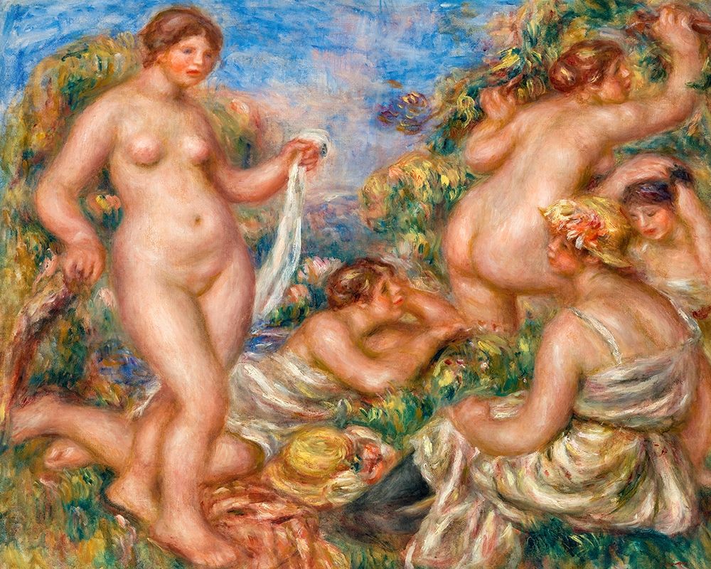 Composition, Five Bathers 1919 art print by Pierre-Auguste Renoir for $57.95 CAD