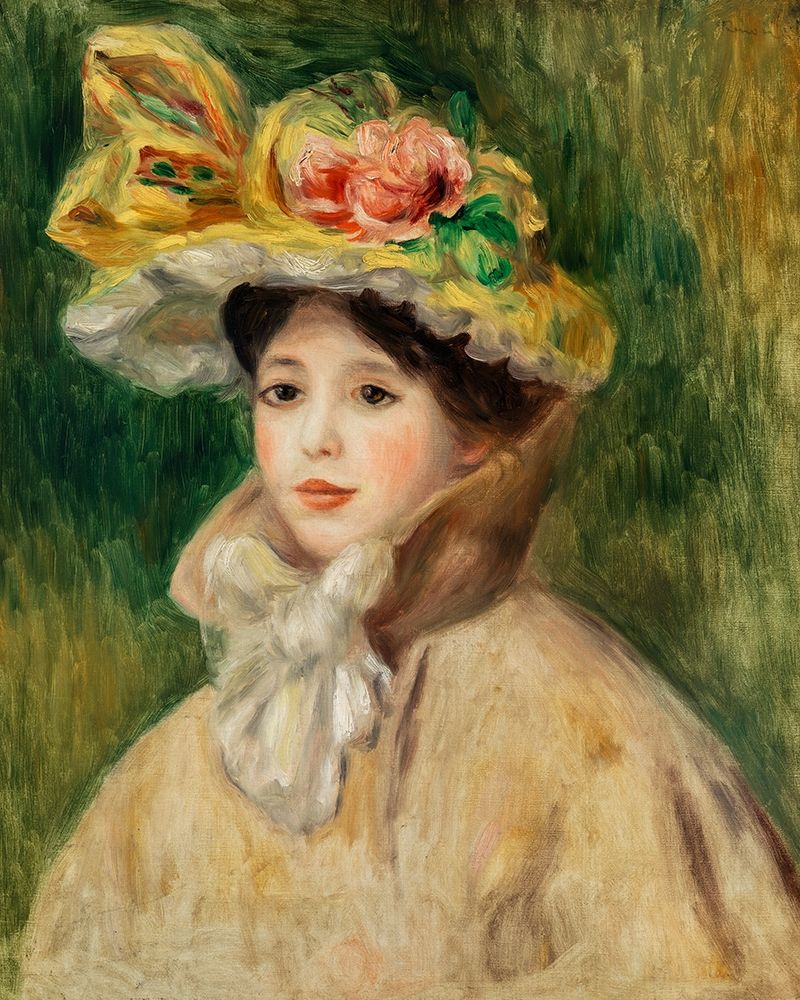 Woman with Capeline art print by Pierre-Auguste Renoir for $57.95 CAD