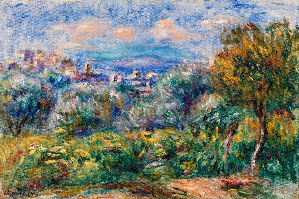 Landscape 1917 art print by Pierre-Auguste Renoir for $57.95 CAD