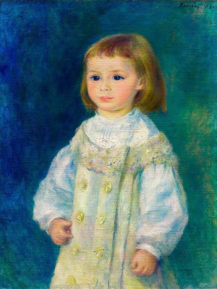 Lucie Berard Child in White 1883 art print by Pierre-Auguste Renoir for $57.95 CAD