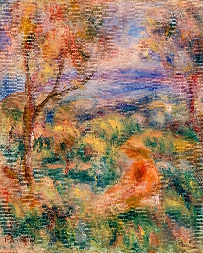Seated Woman with Sea in the Distance 1917 art print by Pierre-Auguste Renoir for $57.95 CAD