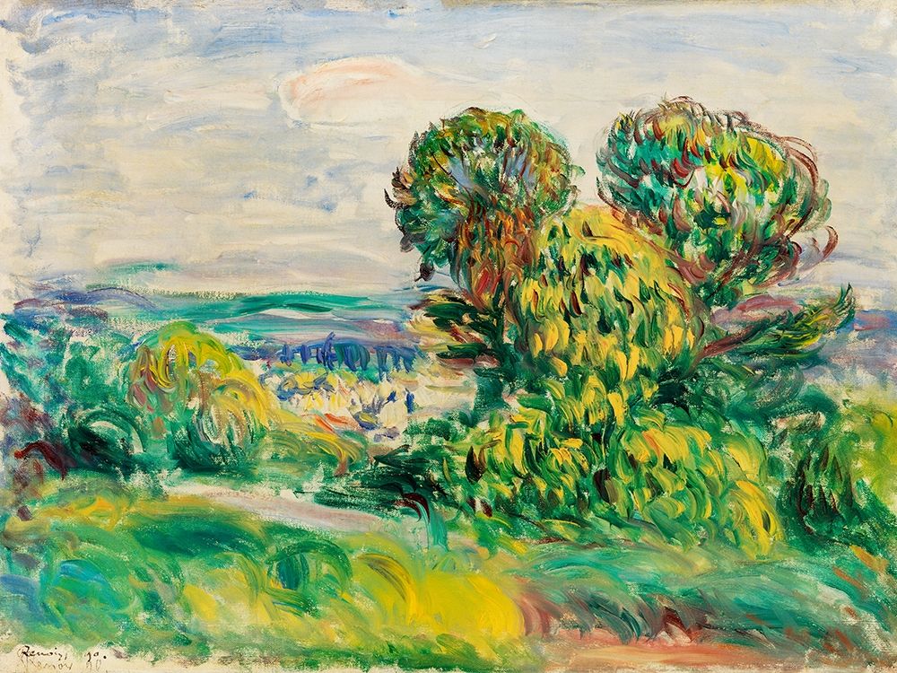 Landscape 1890 art print by Pierre-Auguste Renoir for $57.95 CAD