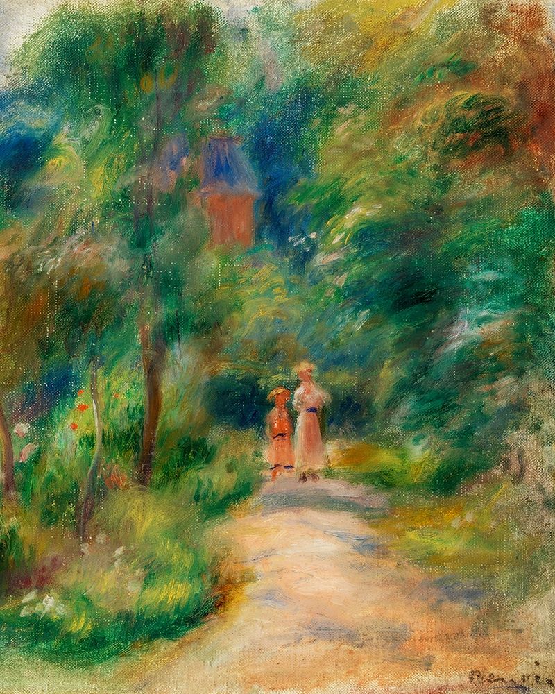 Two Figures on a Path 1906 art print by Pierre-Auguste Renoir for $57.95 CAD