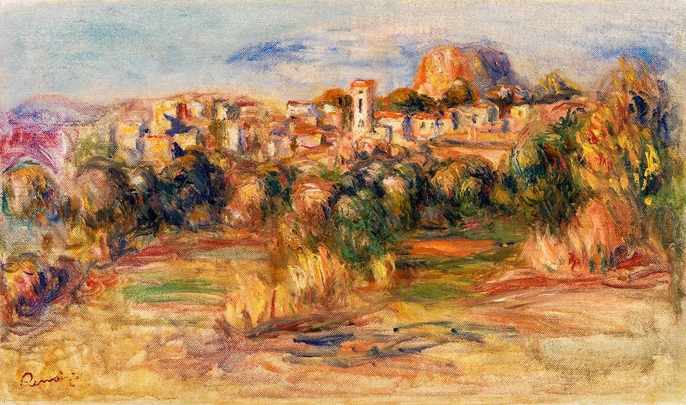 Landscape, La Gaude 1910 art print by Pierre-Auguste Renoir for $57.95 CAD