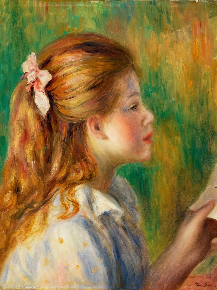 Reading 1892 art print by Pierre-Auguste Renoir for $57.95 CAD