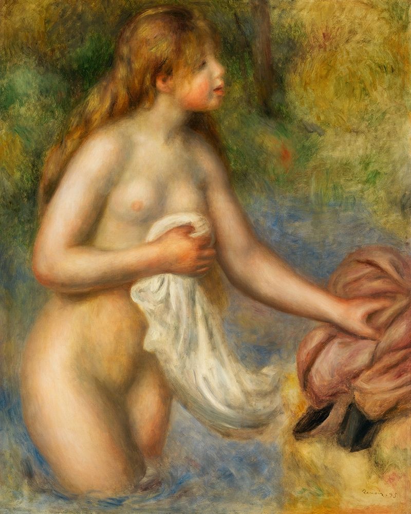 Bather 1895 art print by Pierre-Auguste Renoir for $57.95 CAD