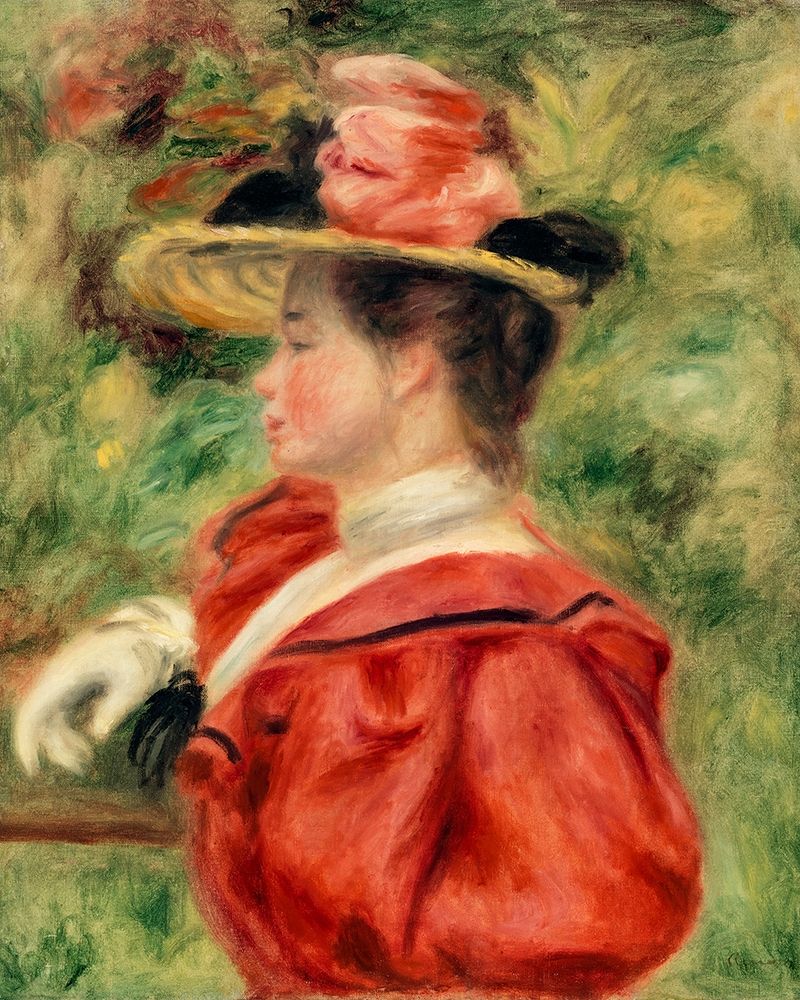 Woman with Glove 1893 art print by Pierre-Auguste Renoir for $57.95 CAD
