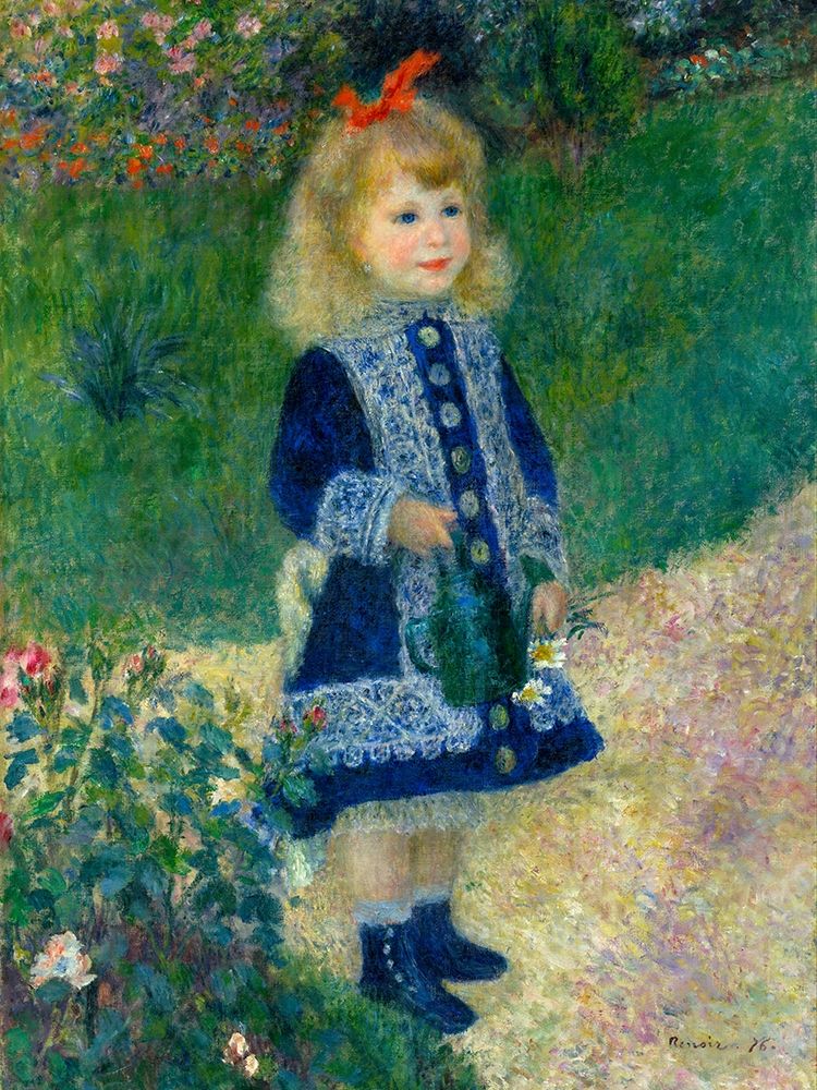 A Girl with a Watering Can art print by Pierre-Auguste Renoir for $57.95 CAD