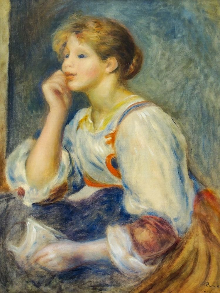 Woman with a letter art print by Pierre-Auguste Renoir for $57.95 CAD